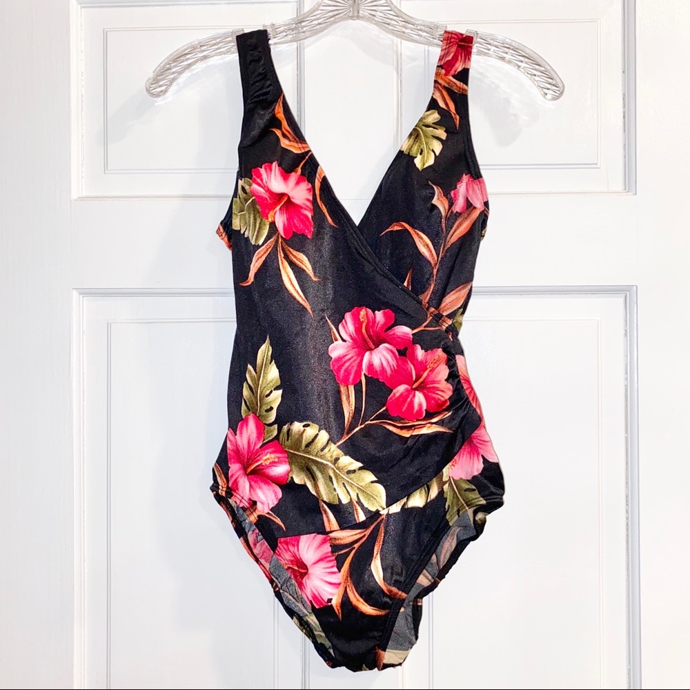 NWT Vintage Sirena Floral One Piece Swimsuit